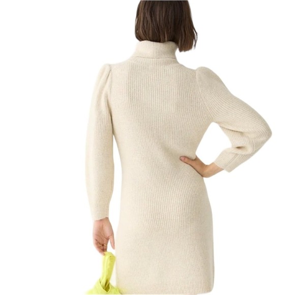 J Crew Puff-sleeve turtleneck sweater-dress - Picture 4 of 11